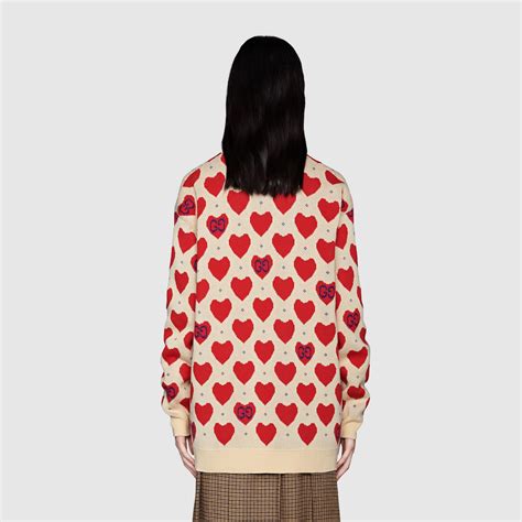 Gucci 2021 Les Pommes Hearts Sweater 